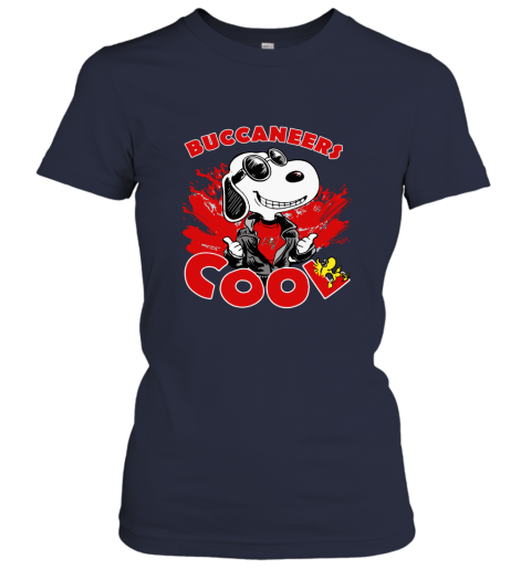 djmk tampa bay buccaneers snoopy joe cool were awesome shirt ladies t shirt 20 front navy