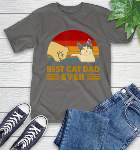 Father Gift Shirt Cat Dad Retro Vintage For Father S Day Cat