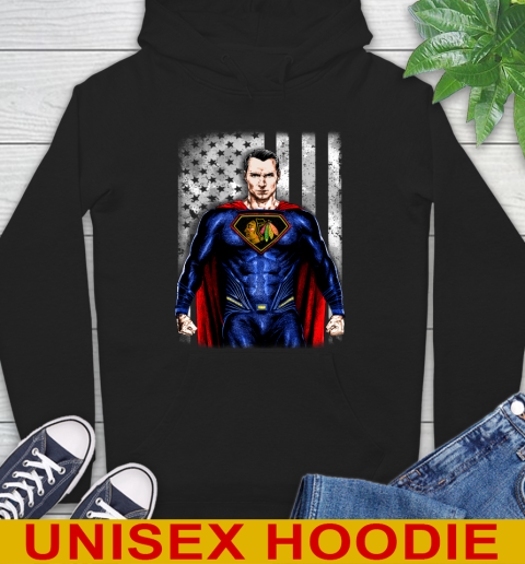 NHL Hockey Chicago Blackhawks Superman DC Shirt Hoodie