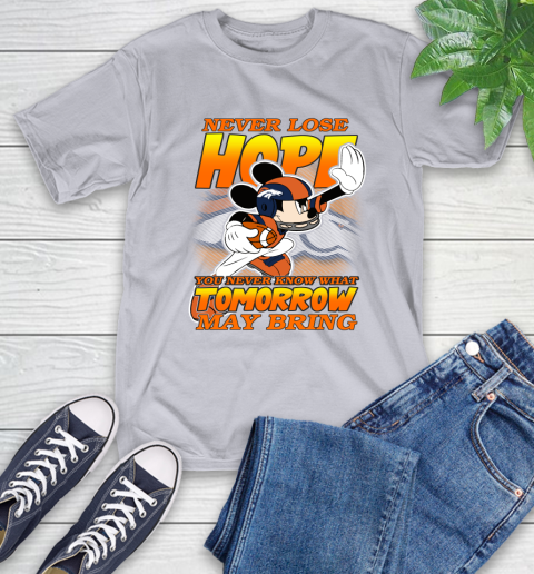 Denver Broncos NFL Football Mickey Disney Never Lose Hope T-Shirt 6