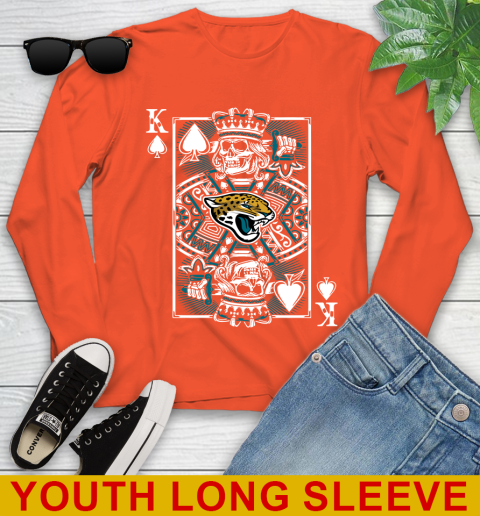 Jacksonville Jaguars NFL Football The King Of Spades Death Cards Shirt Youth Long Sleeve 3