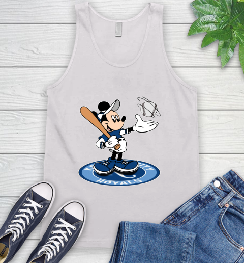 MLB Baseball Kansas City Royals Cheerful Mickey Disney Shirt Tank Top 2