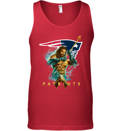 NFL New England Patriots Aquaman DC Football Sports wLI6SVmHX9M unisex tank 17 95 151514 front red