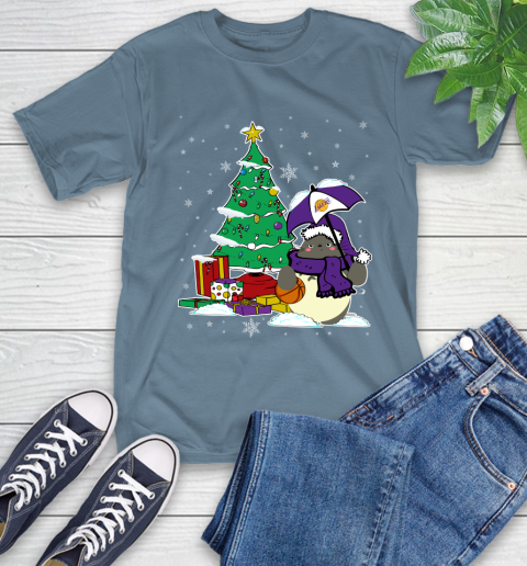 Los Angeles Lakers NBA Basketball Cute Tonari No Totoro Christmas Sports (1) T-Shirt 8