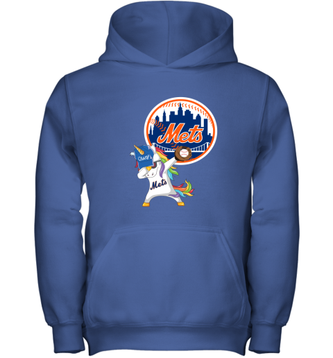 Hip Hop Dabbing Unicorn Flippin Love New York Mets Youth Hoodie