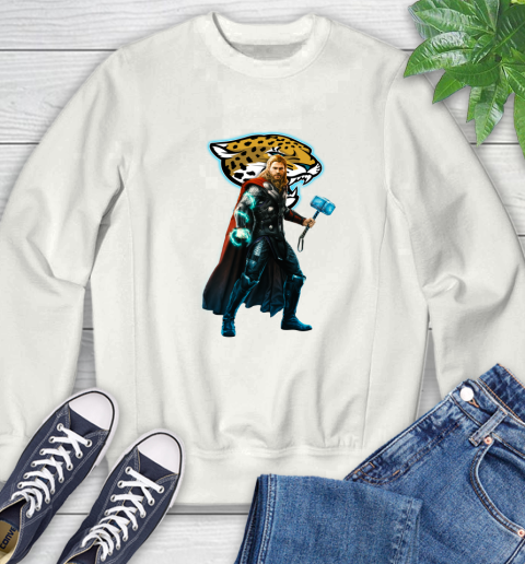 NFL Thor Avengers Endgame Football Jacksonville Jaguars Sweatshirt