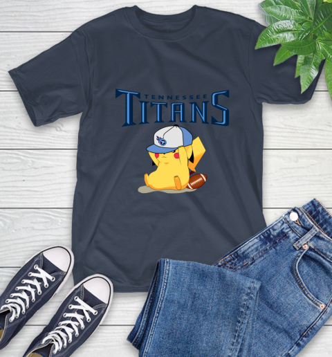 NFL Pikachu Football Tennessee Titans T-Shirt 4