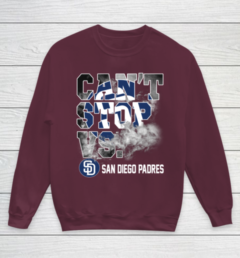MLB San Diego Padres Baseball Can't Stop Vs Padres Youth Sweatshirt - Image 5