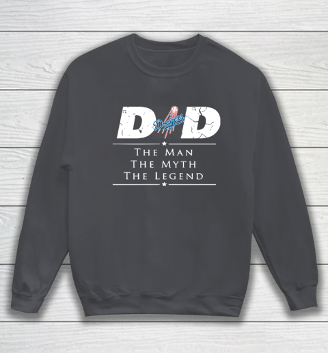 Los Angeles Dodgers MLB Baseball Dad The Man The Myth The Legend Sweatshirt 4