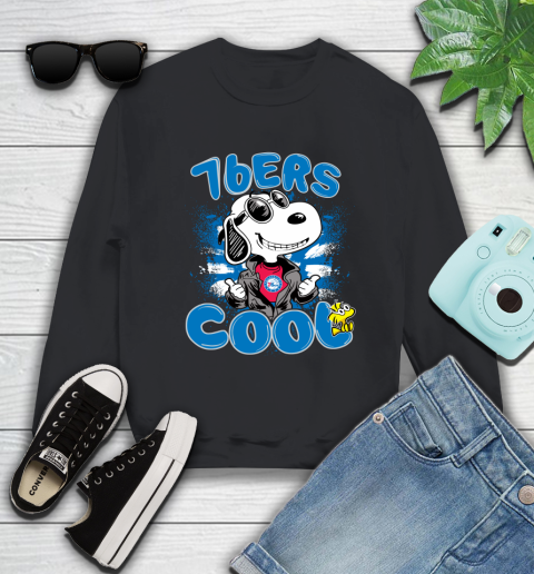 NBA Basketball Philadelphia 76ers Cool Snoopy Shirt Sweatshirt