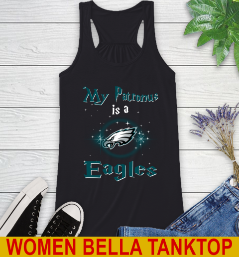 NFL Football Harry Potter My Patronus Is A Philadelphia Eagles Racerback Tank
