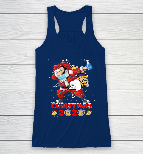 Minnesota Vikings Funny Santa Claus Dabbing Christmas 2020 NFL Racerback Tank 6