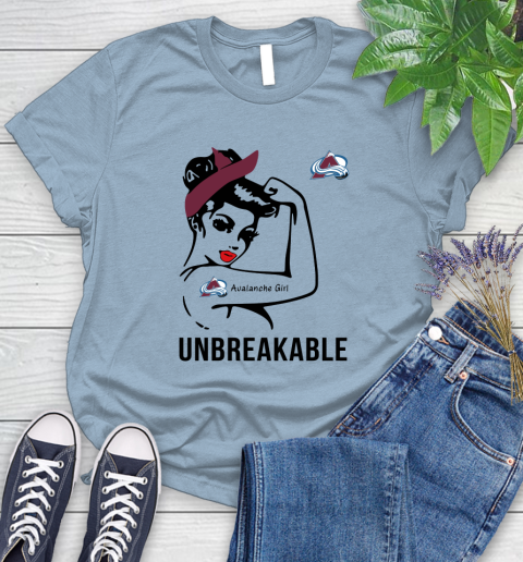 NHL Colorado Avalanche Girl Unbreakable Hockey Sports Women's T-Shirt 6