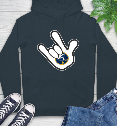 Buffalo Sabres NHL Hockey Mickey Rock Hand Disney Hoodie 7