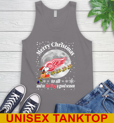 Detroit Red Wings Merry Christmas To All And To Red Wings A Good Season NHL Hockey Sports Tank Top 6