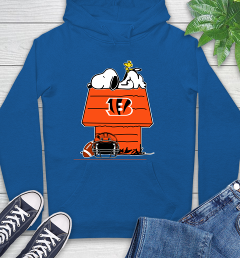 Cincinnati Bengals NFL Football Snoopy Woodstock The Peanuts Movie Hoodie 9
