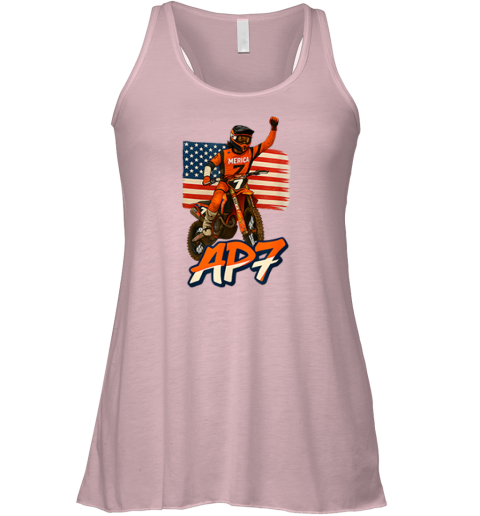Motocross Racer Dirt Bike T-Shirt 'Merica American Flag
