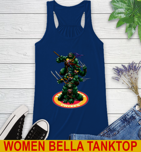 NFL Football Kansas City Chiefs Teenage Mutant Ninja Turtles Shirt Racerback Tank 9