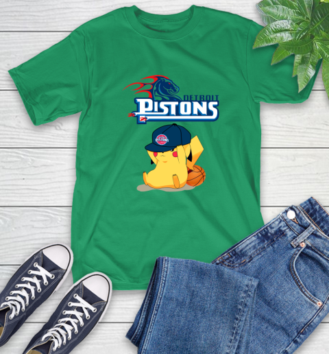 NBA Pikachu Basketball Sports Detroit Pistons T-Shirt 7