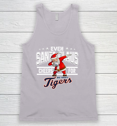 Detroit Tigers Even Santa Claus Cheers For Christmas MLB Tank Top 3