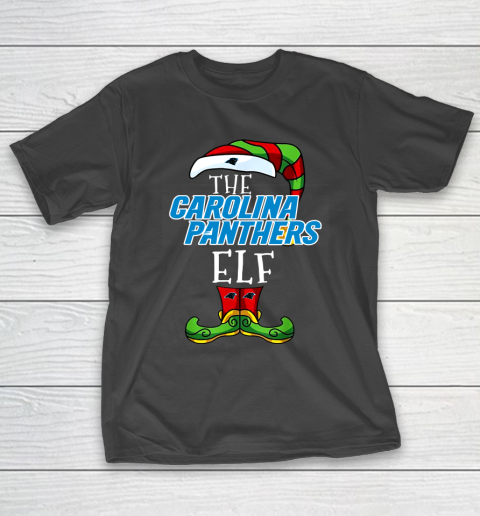 Carolina Panthers Christmas ELF Funny NFL T-Shirt