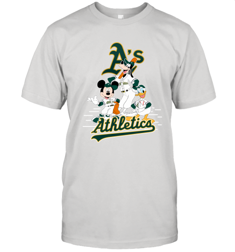 Oakland Athletics Mickey Donald And Goofy Baseball Unisex Jersey Tee