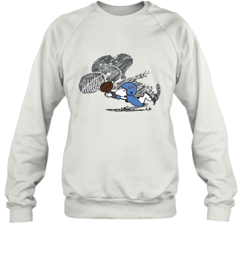 Tennessee Titans Snoopy Plays The Football Game lyvw tennessee titans snoopy plays the football game sweatshirt 35 front white