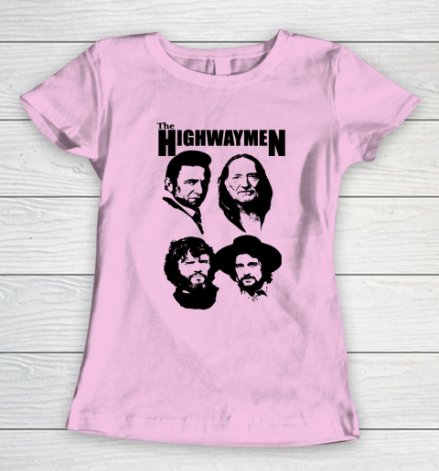 Willie Nelson Johnny Cash Outlaw Country Super Group The Highwaymen Women's T-Shirt 6