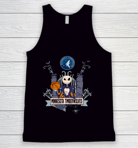 NBA Minnesota Timberwolves Basketball Jack Skellington Halloween Tank Top