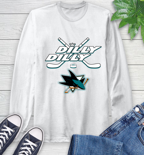 NHL San Jose Sharks Dilly Dilly Hockey Sports Long Sleeve T-Shirt