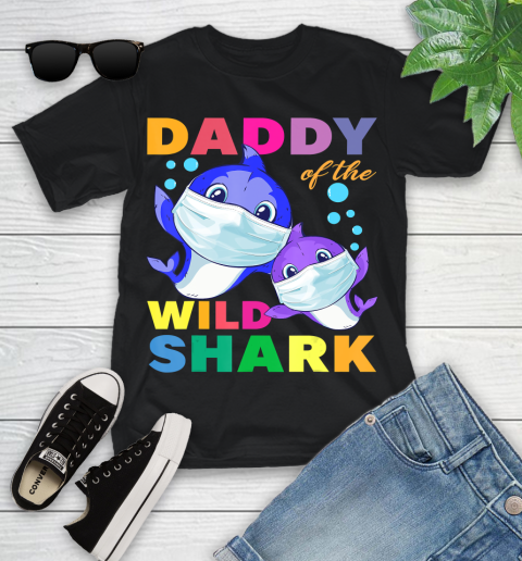Nurse Shirt Daddy Of The Baby Shark Wearing Medical Mask To Stay Safe T Shirt Youth T-Shirt