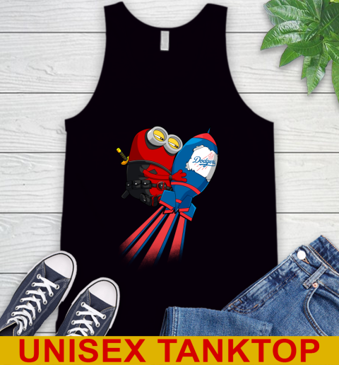 MLB Baseball Los Angeles Dodgers Deadpool Minion Marvel Shirt Tank Top