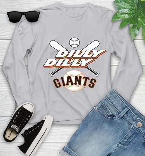 MLB San Francisco Giants Dilly Dilly Baseball Sports Youth Long Sleeve 5