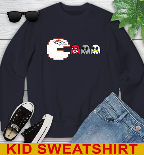 Denver Broncos NFL Football Pac Man Champion Youth Sweatshirt 3