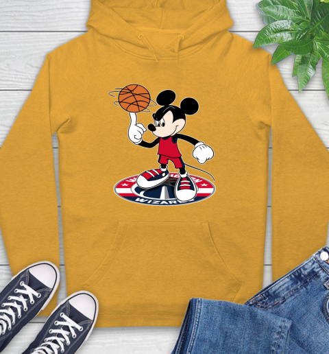 NBA Basketball Washington Wizards Cheerful Mickey Disney Shirt Hoodie 3