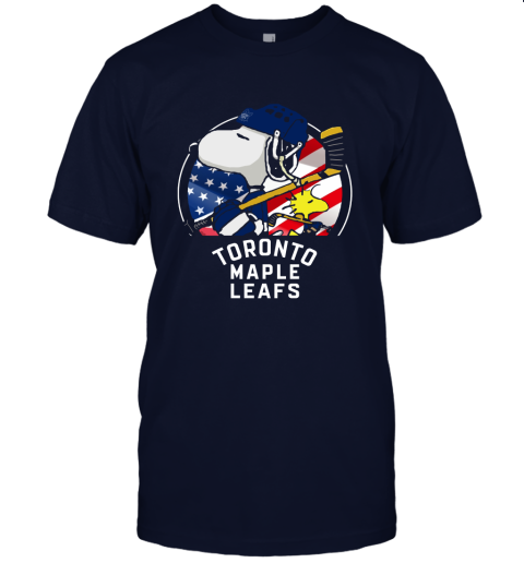 Toronto Mapples Leafs Ice Hockey Snoopy And Woodstock NHL Unisex Jersey Tee