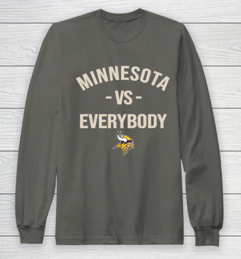 Minnesota Vikings Vs Everybody Long Sleeve T-Shirt 5