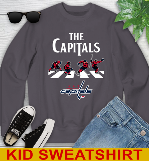 NHL Hockey Washington Capitals The Beatles Rock Band Shirt Youth Sweatshirt 5