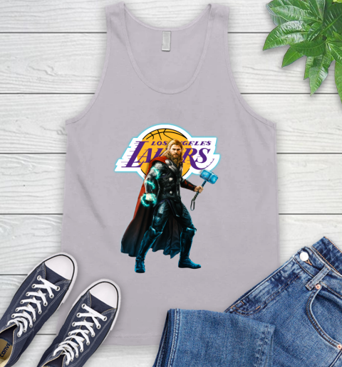 NBA Thor Avengers Endgame Basketball Los Angeles Lakers Tank Top 4