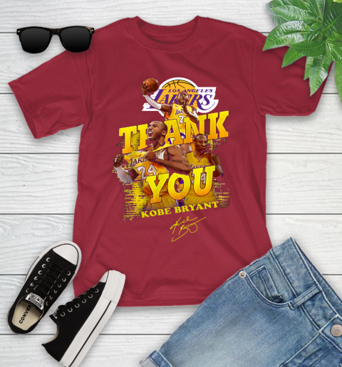 Great Thank you Kobe Bryant Los Angeles Lakers signature shirt 105