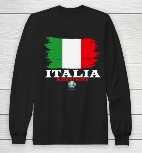 Italia Azzurri Euro 2020 Italy Flag Long Sleeve T-Shirt