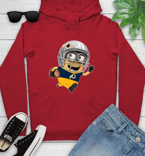NFL Washington Redskins Minions Disney Football Sports Youth Hoodie 11