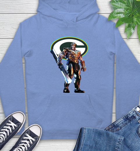 NFL Thanos Gauntlet Avengers Endgame Football Green Bay Packers Hoodie 11