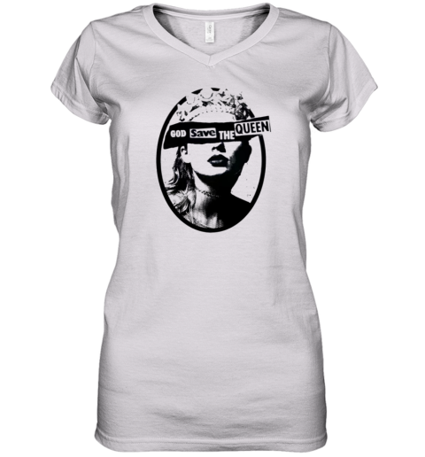 God Save The Queen Women's V-Neck T-Shirt
