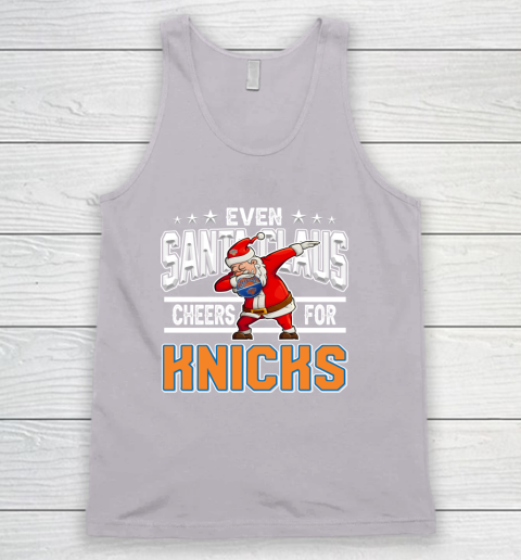 New York Knicks Even Santa Claus Cheers For Christmas NBA Tank Top 3