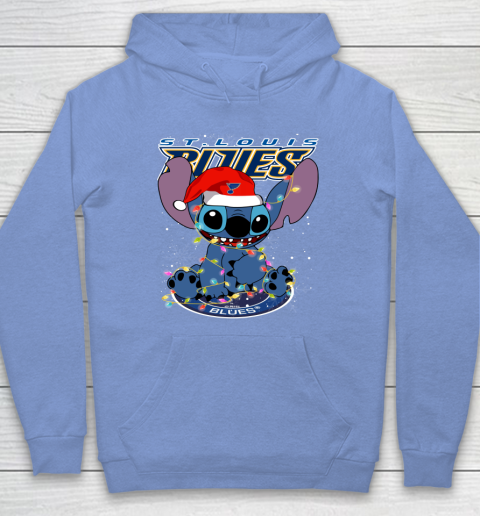 St.Louis Blues NHL Hockey noel stitch Christmas Hoodie - Image 8