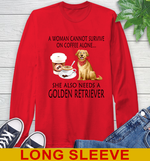 Women cannot survive on coffee alone she also need a GOLDEN tshirt 55