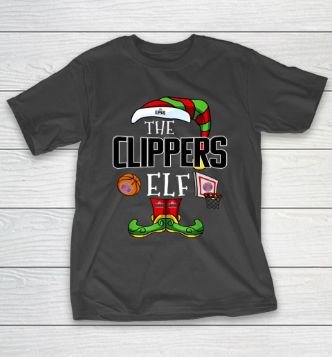 LA Clippers Christmas ELF Funny NBA T-Shirt
