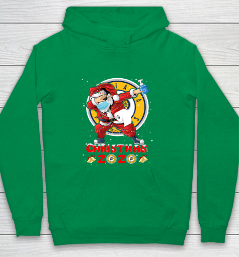 Indiana Pacers Funny Santa Claus Dabbing Christmas 2020 NBA Youth Hoodie 4