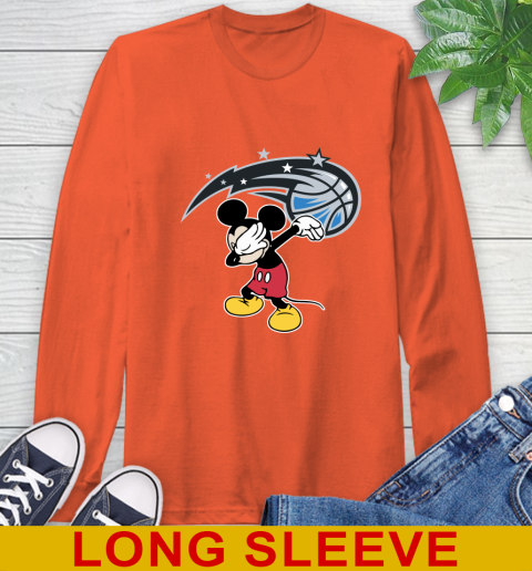 Orlando Magic NBA Basketball Dabbing Mickey Disney Sports Long Sleeve T-Shirt 5